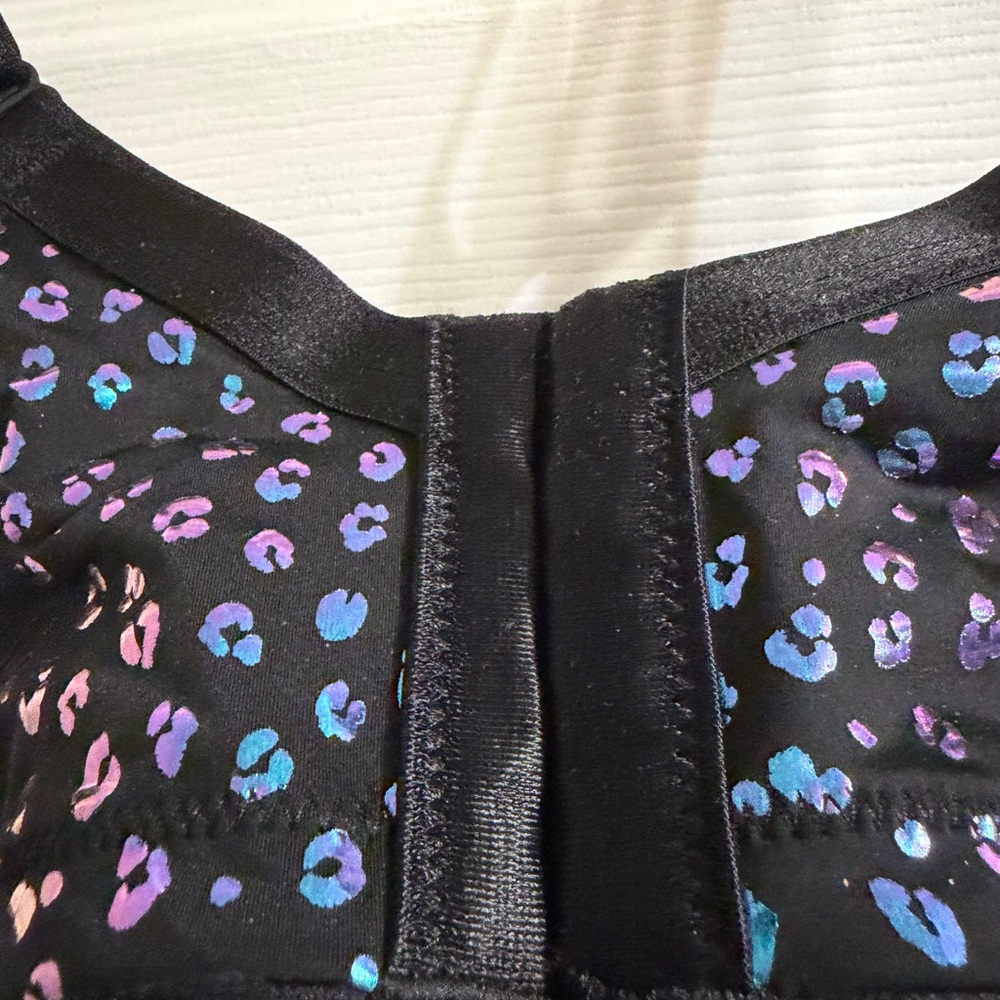 🆕 Torrid Iridescent Leopard Black Demi Push Up Bra Sz 48D NWT - Picture 9 of 11